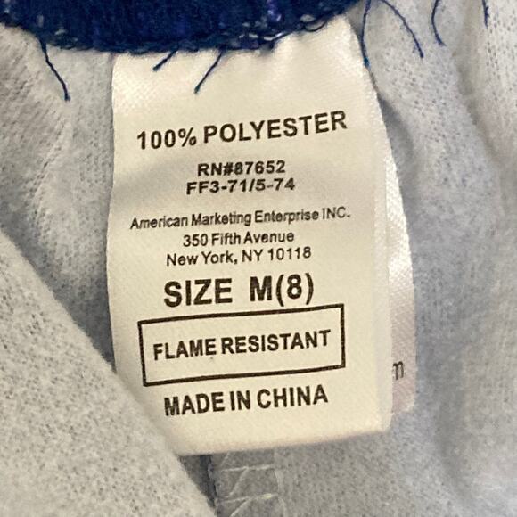 Disney Princess Girls Pajama Set Size M‎ Blue Multicolored Print - Picture 3 of 7